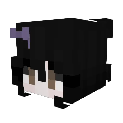 EnderQueen17 Minecraft avatar head, 3D render
