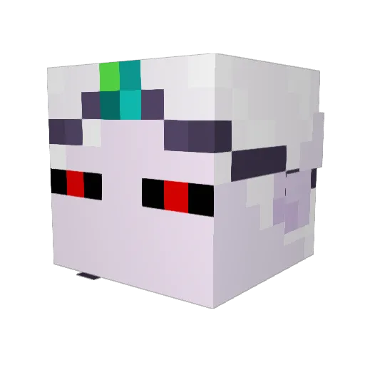 EnderQueen7895 Minecraft avatar head, 3D render