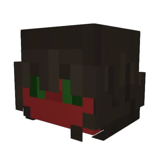 EnderRuin Minecraft avatar head, 3D render