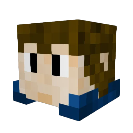 EnderSlayerRedux Minecraft avatar head, 3D render