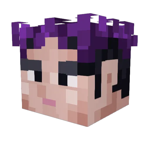 EnderSlend_ Minecraft avatar head, 3D render