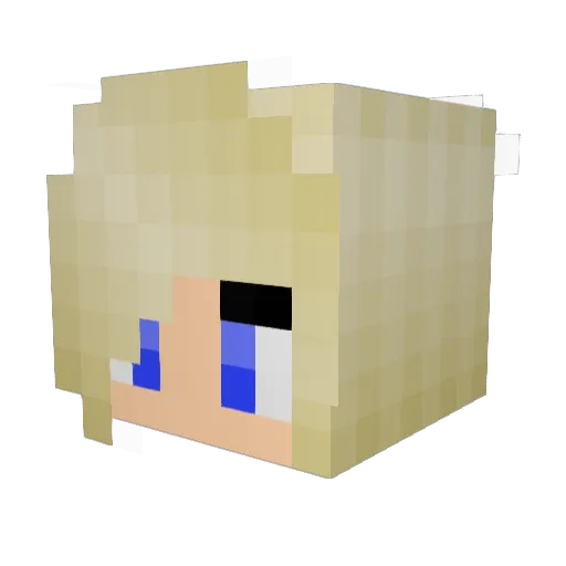 EnderSmidge Minecraft avatar head, 3D render