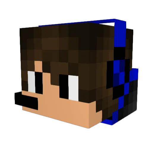 EnderSword57 Minecraft avatar head, 3D render