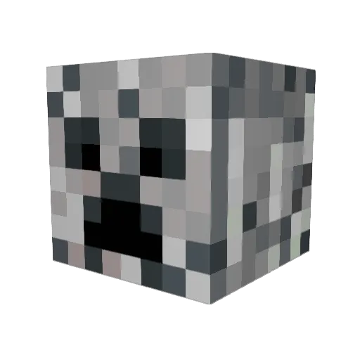 EnderWizard445 Minecraft avatar head, 3D render