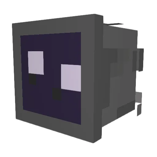 EnderWraithBrik Minecraft avatar head, 3D render