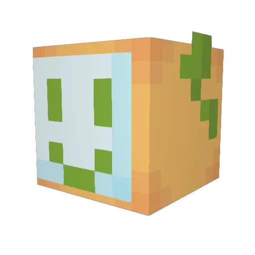 EnderWuluch Minecraft avatar head, 3D render