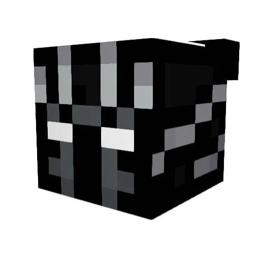 EnderX24 Minecraft avatar head, 3D render