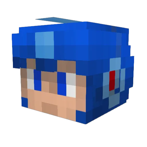 EnderXRock Minecraft avatar head, 3D render