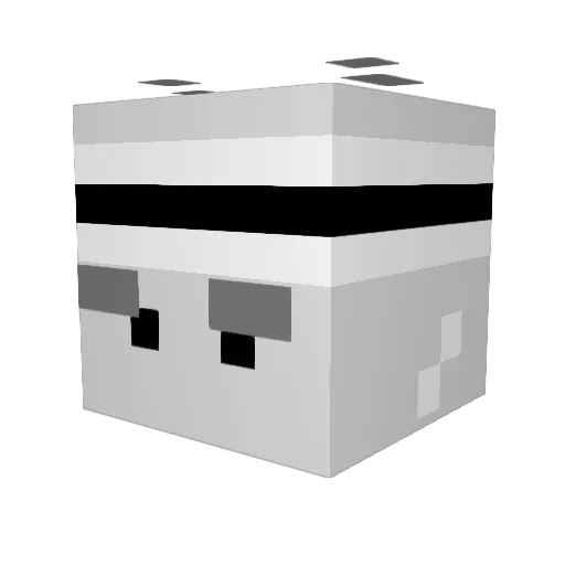 EnderXorus Minecraft avatar head, 3D render
