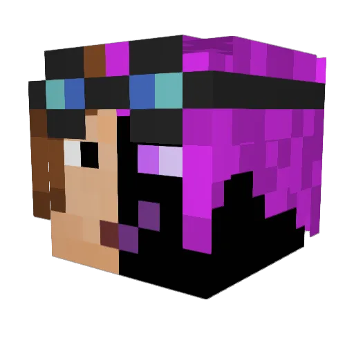 EnderZest224 Minecraft avatar head, 3D render
