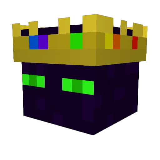 EnderZman Minecraft avatar head, 3D render