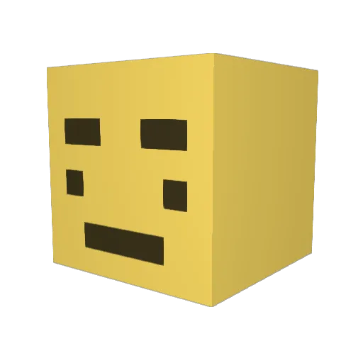 Ender_777 Minecraft avatar head, 3D render