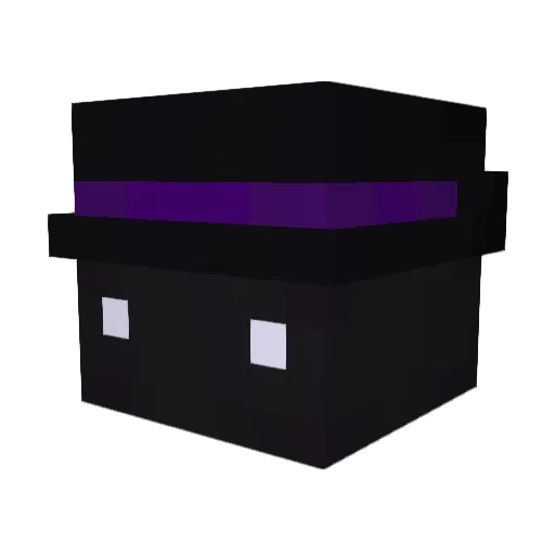 Ender_Card Minecraft avatar head, 3D render
