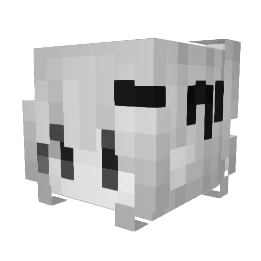 Ender_Dog434 Minecraft avatar head, 3D render