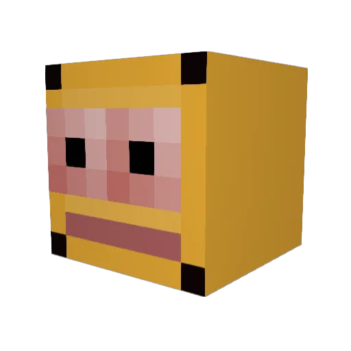 Ender_Guardian Minecraft avatar head, 3D render