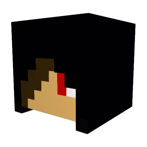 Ender_Knight8 Minecraft avatar head, 3D render