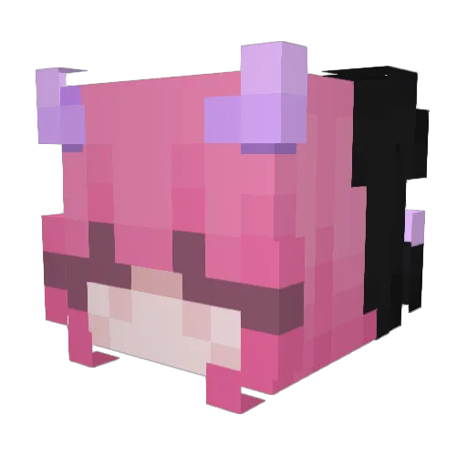 Ender_Pawel_II Minecraft avatar head, 3D render