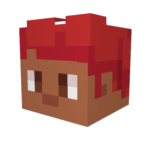 Ender_Viking Minecraft avatar head, 3D render