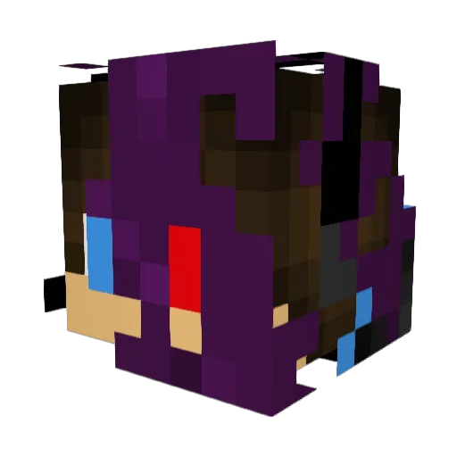 Ender__Lord Minecraft avatar head, 3D render