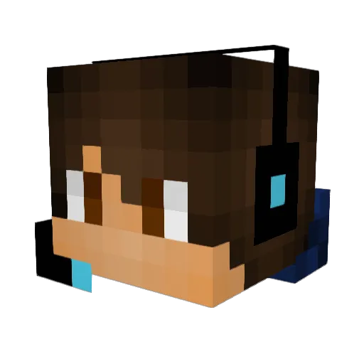 Enderar23 Minecraft avatar head, 3D render