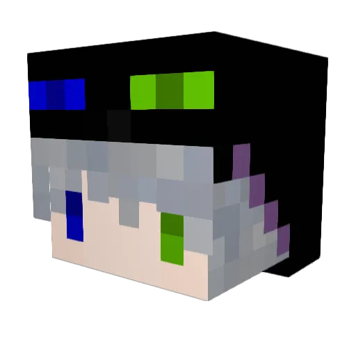 Enderbear009 Minecraft avatar head, 3D render