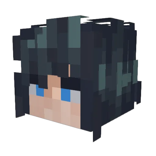 Enderbox11 Minecraft avatar head, 3D render