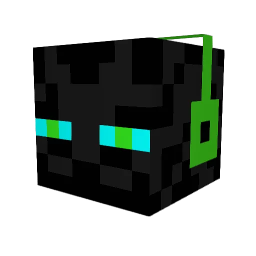 Enderboybro Minecraft avatar head, 3D render