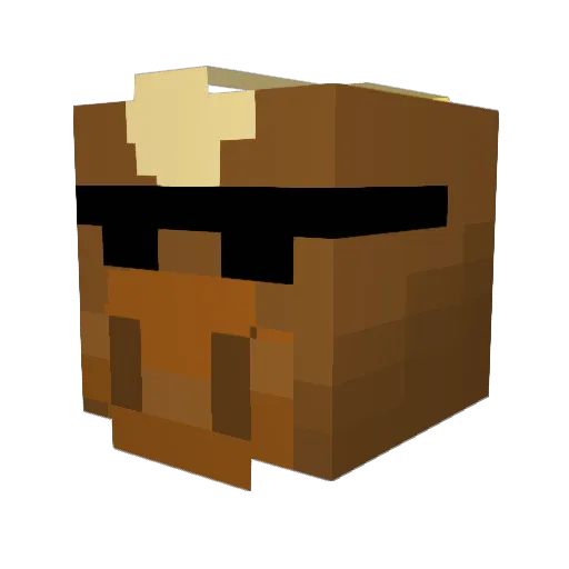 Enderchibi199 Minecraft avatar head, 3D render