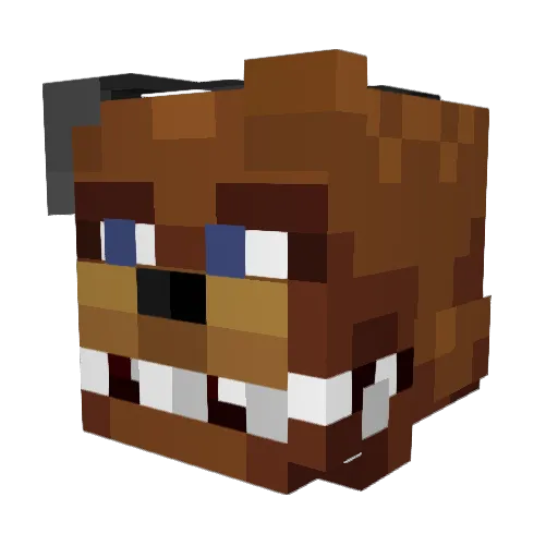 Enderdaddy1 Minecraft avatar head, 3D render