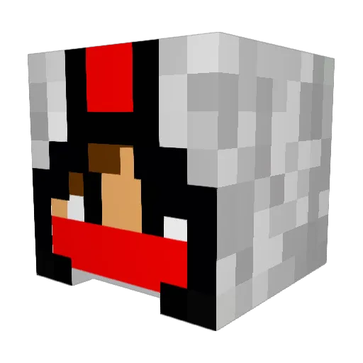 Enderdragon7087 Minecraft avatar head, 3D render