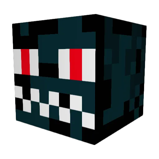 Enderdrahon Minecraft avatar head, 3D render