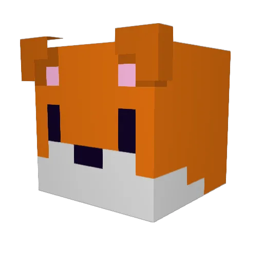 Enderdri01 Minecraft avatar head, 3D render