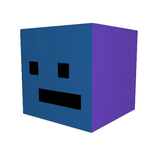 Enderfoxy18 Minecraft avatar head, 3D render