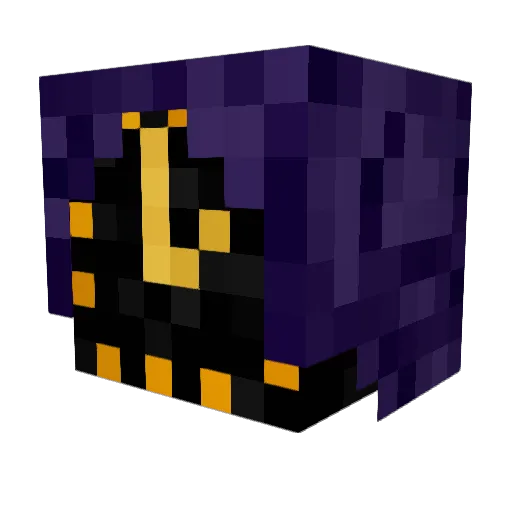 Enderfuego101 Minecraft avatar head, 3D render