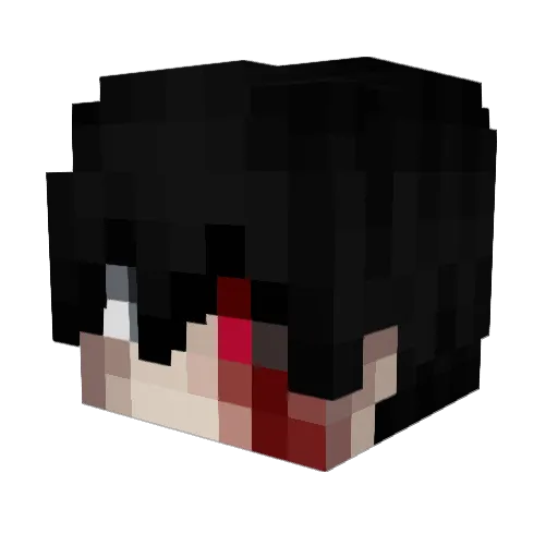 Enderfyy Minecraft avatar head, 3D render