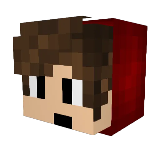 Endergame14 Minecraft avatar head, 3D render