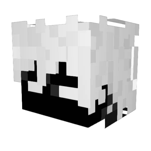 Endergrum Minecraft avatar head, 3D render