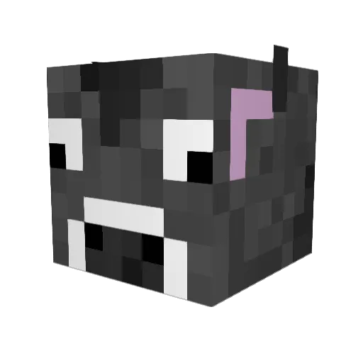 Endergry Minecraft avatar head, 3D render