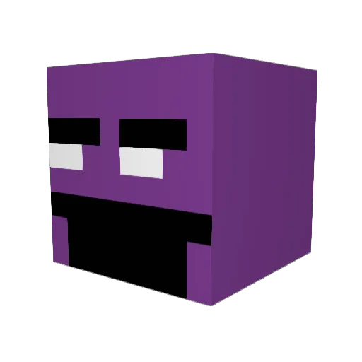 Enderguy2424 Minecraft avatar head, 3D render