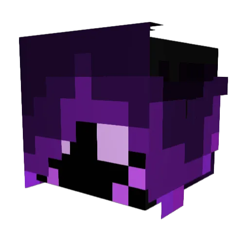 Enderhaze Minecraft avatar head, 3D render