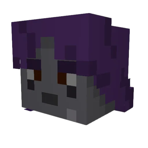 EnderianBorn Minecraft avatar head, 3D render