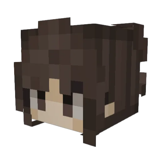 Enderion4ik_ Minecraft avatar head, 3D render