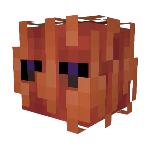 Enderiz Minecraft avatar head, 3D render