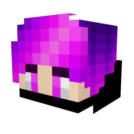 Enderjunge Minecraft avatar head, 3D render