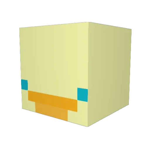 Enderkid07 Minecraft avatar head, 3D render