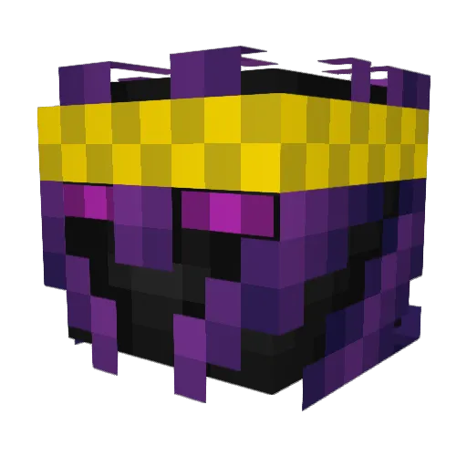 Enderking62 Minecraft avatar head, 3D render