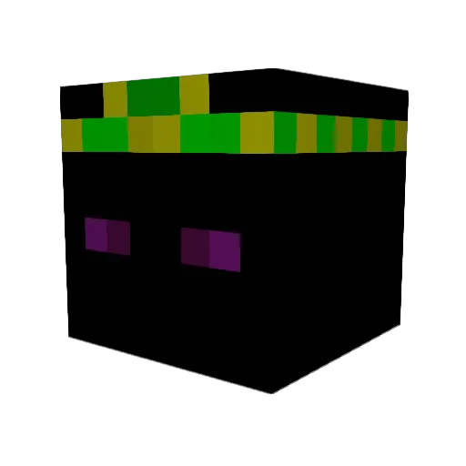 Enderlord307 Minecraft avatar head, 3D render