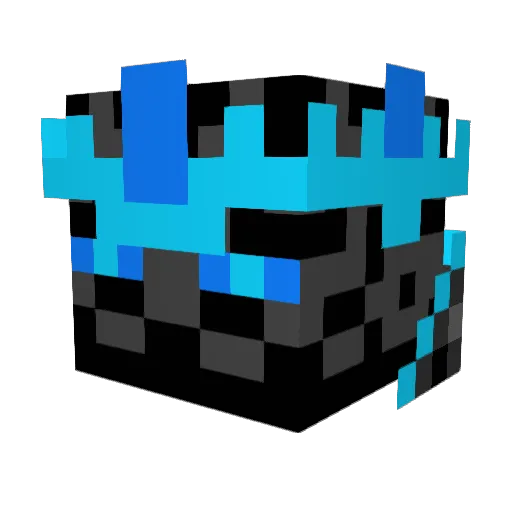 Enderlyss Minecraft avatar head, 3D render