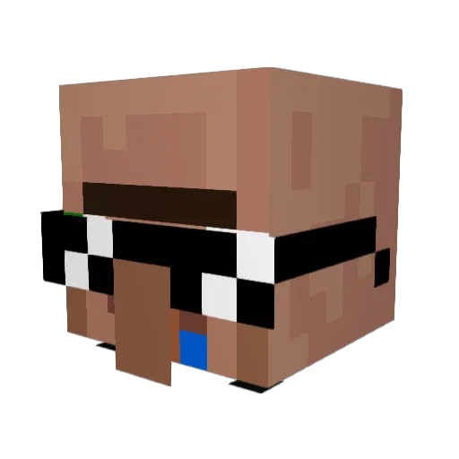 Enderman0414 Minecraft avatar head, 3D render