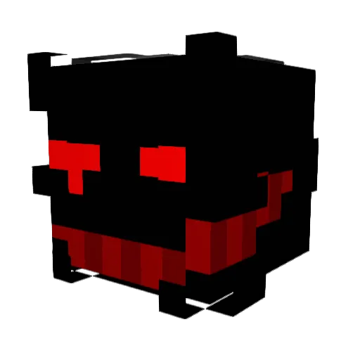 Enderman090111 Minecraft avatar head, 3D render